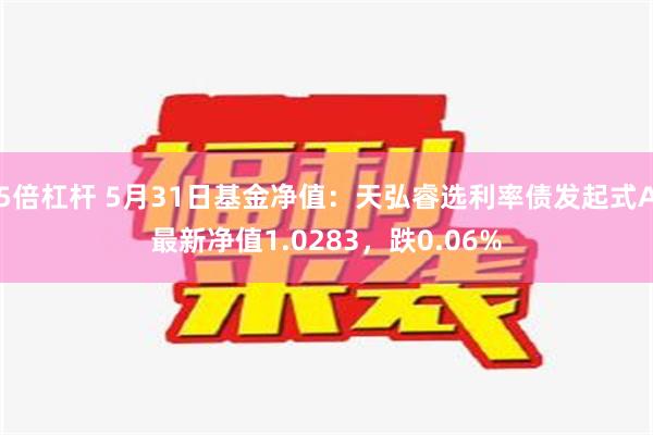 5倍杠杆 5月31日基金净值：天弘睿选利率债发起式A最新净值1.0283，跌0.06%