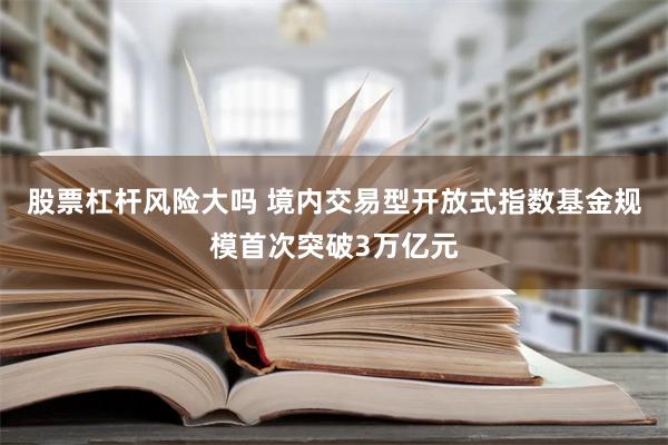 股票杠杆风险大吗 境内交易型开放式指数基金规模首次突破3万亿元